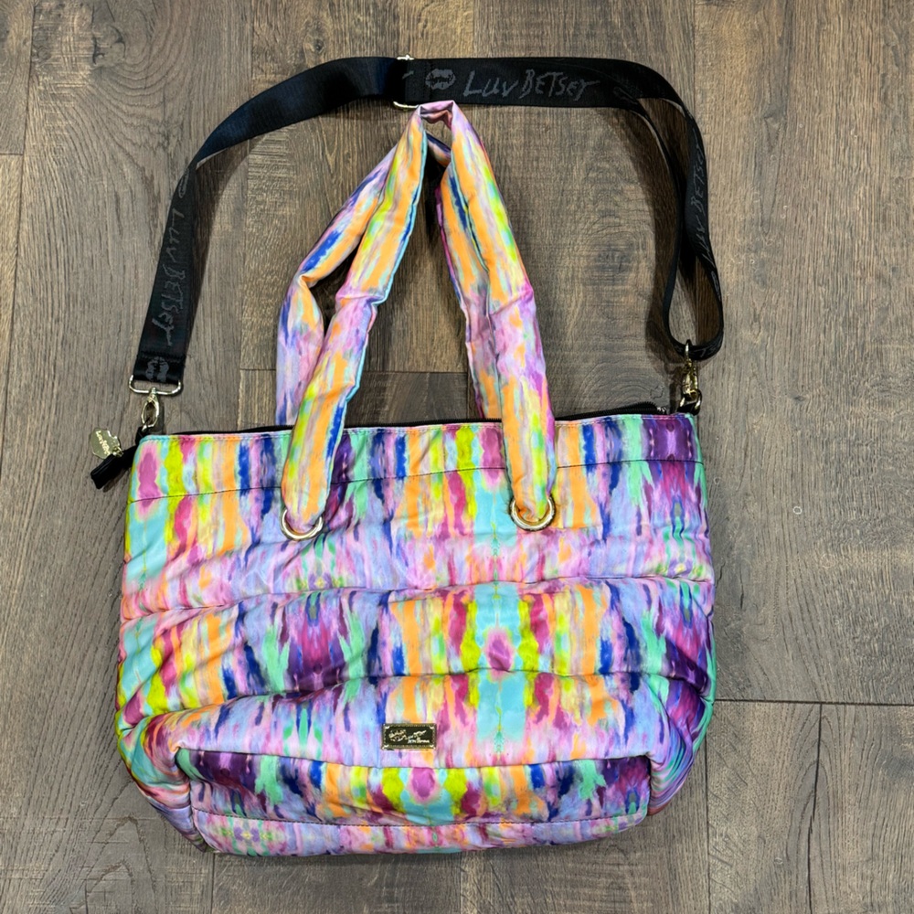 Betsy Johnson Luv Tie‎ Dye Puffer Bag